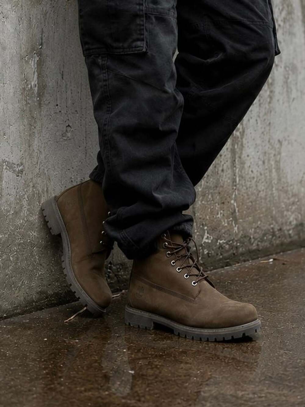 Timberland Men's Direct Attach 6-Inch Waterproof Work Boots Dark Brown